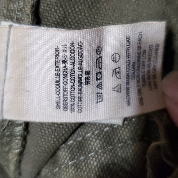 Free people army green distressed denim skirt - Picture 6 of 6